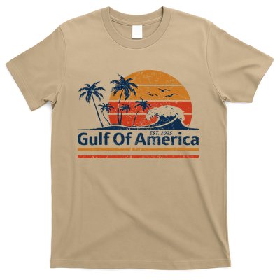 Gulf Of Usa America Est 2025 Retro Vintage Beach T-Shirt