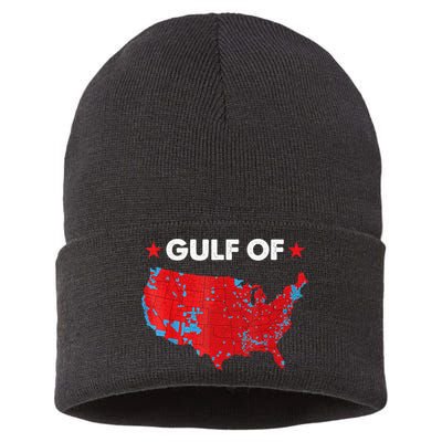 Gulf Of Usa America Usa Flag Sustainable Knit Beanie