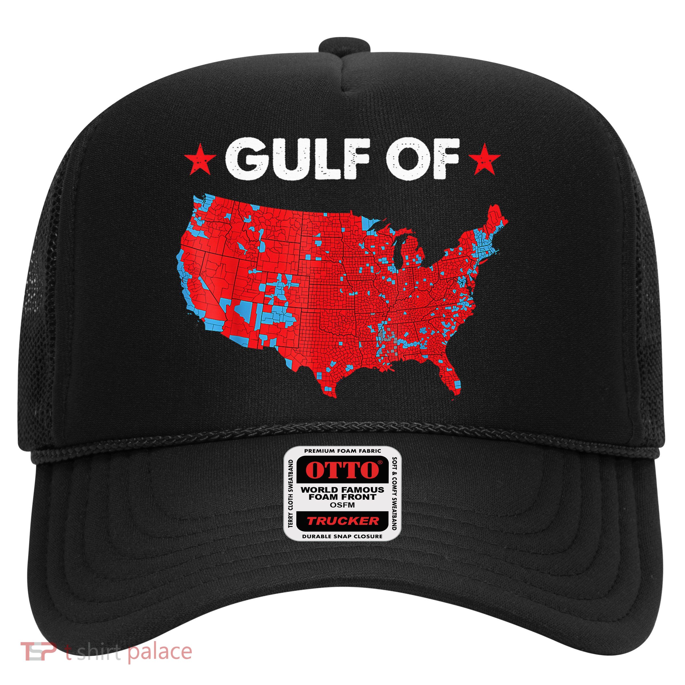Gulf Of Usa America Usa Flag Trucker Hat