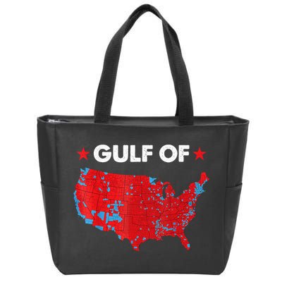 Gulf Of Usa America Usa Flag Zip Tote Bag
