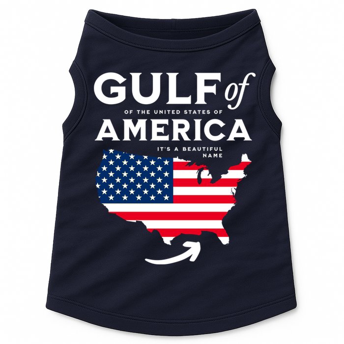 Gulf Of Us America American Flag Doggie Tank