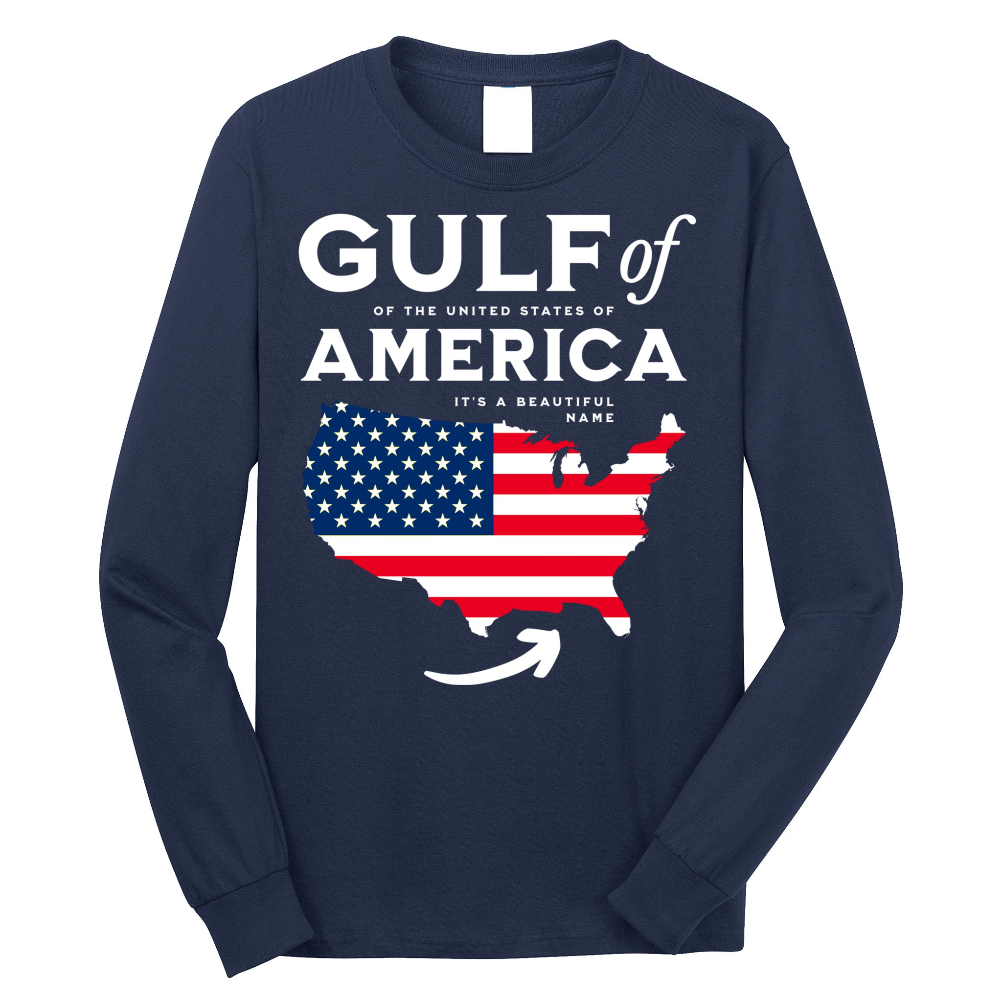 Gulf Of Us America American Flag Long Sleeve Shirt