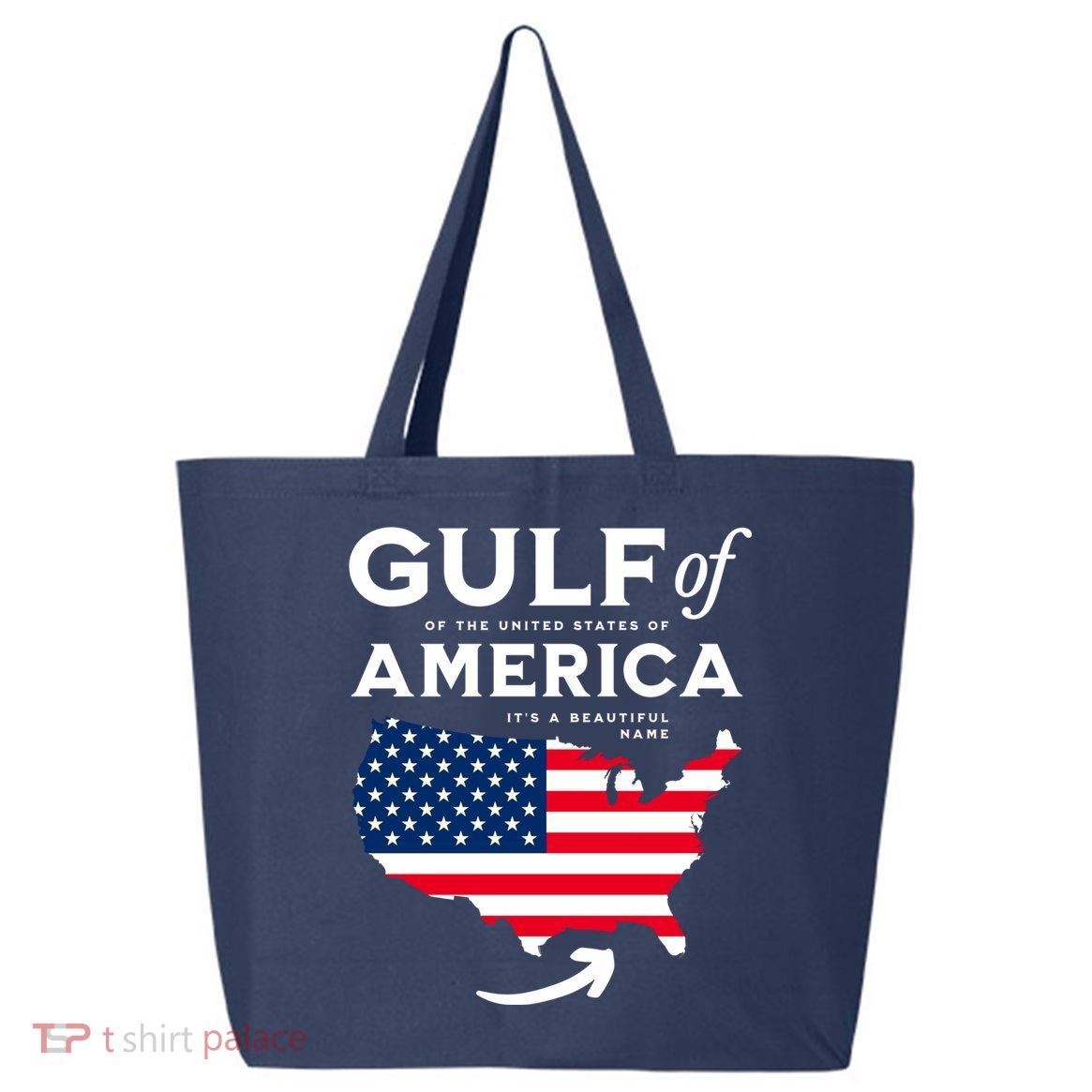 Gulf Of Us America American Flag 25L Jumbo Tote