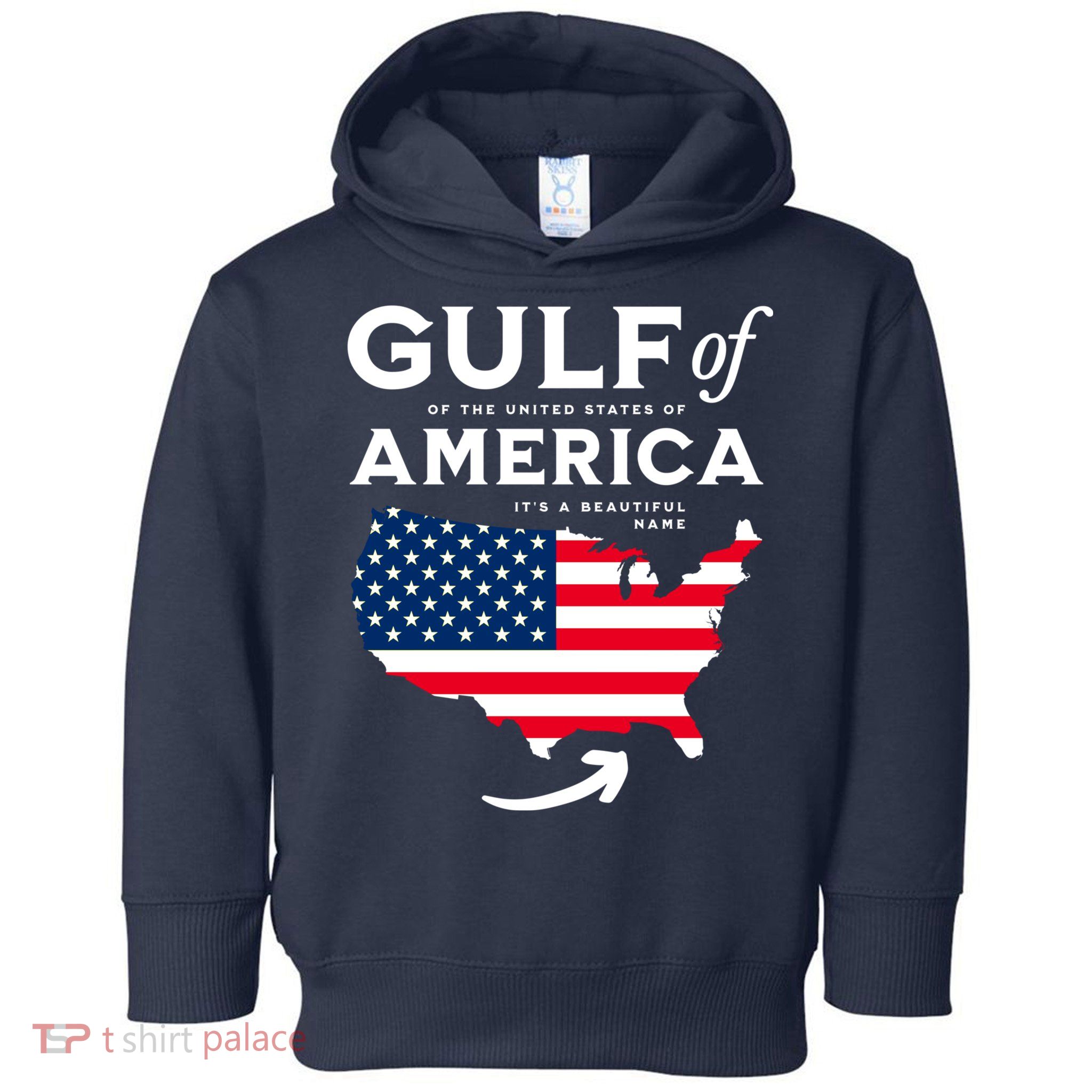 Gulf Of Us America American Flag Toddler Hoodie