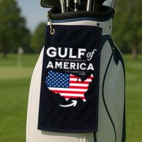 Gulf Of Us America American Flag Golf Towel