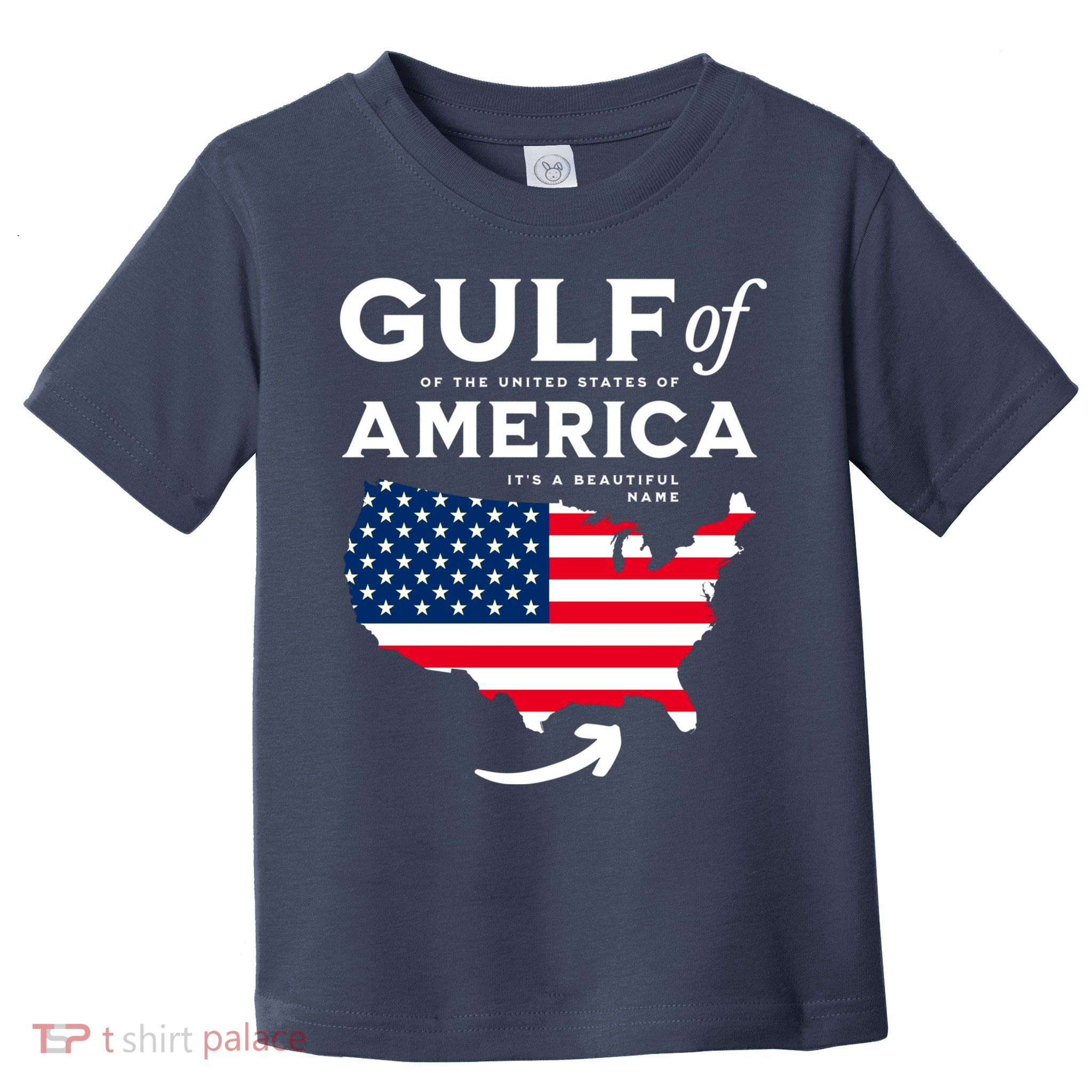 Gulf Of Us America American Flag Toddler T-Shirt