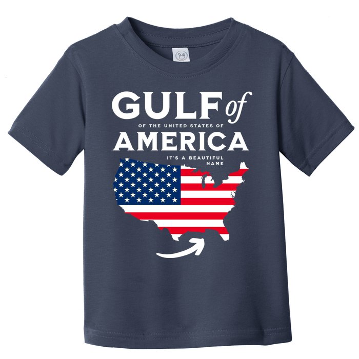 Gulf Of Us America American Flag Toddler T-Shirt