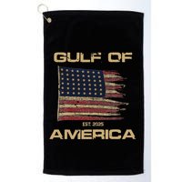 Gulf Of Us America Est Since 2025 Us Flag Golf Towel