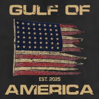 Gulf Of Us America Est Since 2025 Us Flag Golf Towel