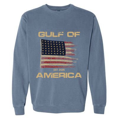 Gulf Of Us America Est Since 2025 Us Flag Garment-Dyed Sweatshirt