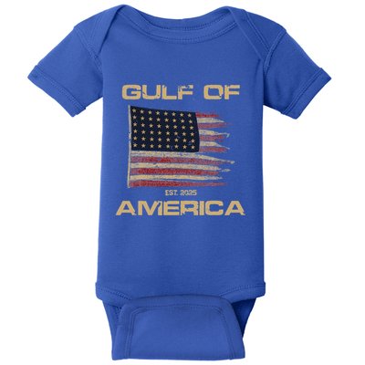 Gulf Of Us America Est Since 2025 Us Flag Baby Bodysuit