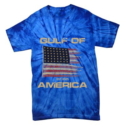 Gulf Of Us America Est Since 2025 Us Flag Tie-Dye T-Shirt