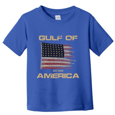 Gulf Of Us America Est Since 2025 Us Flag Toddler T-Shirt
