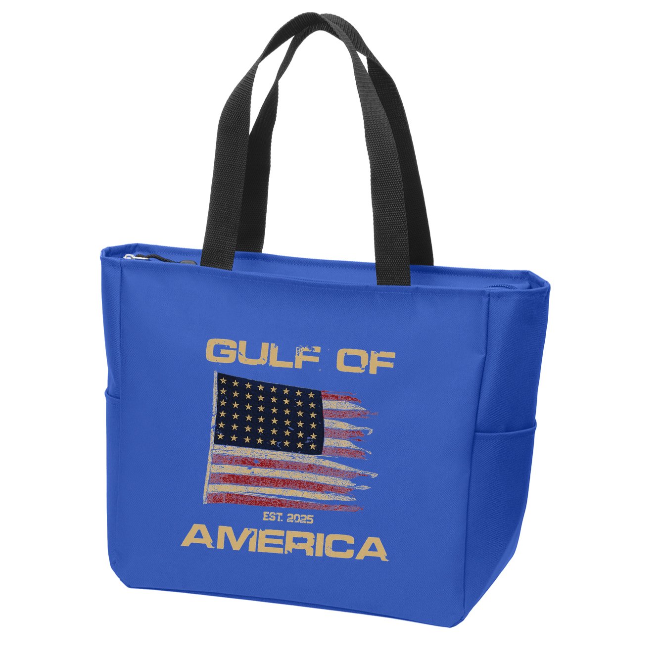 Gulf Of Us America Est Since 2025 Us Flag Zip Tote Bag