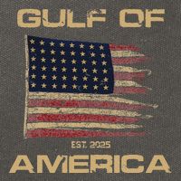 Gulf Of Us America Est Since 2025 Us Flag Cotton Canvas Backpack