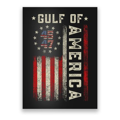 Gulf Of Usa America Funny Usa Flag Poster