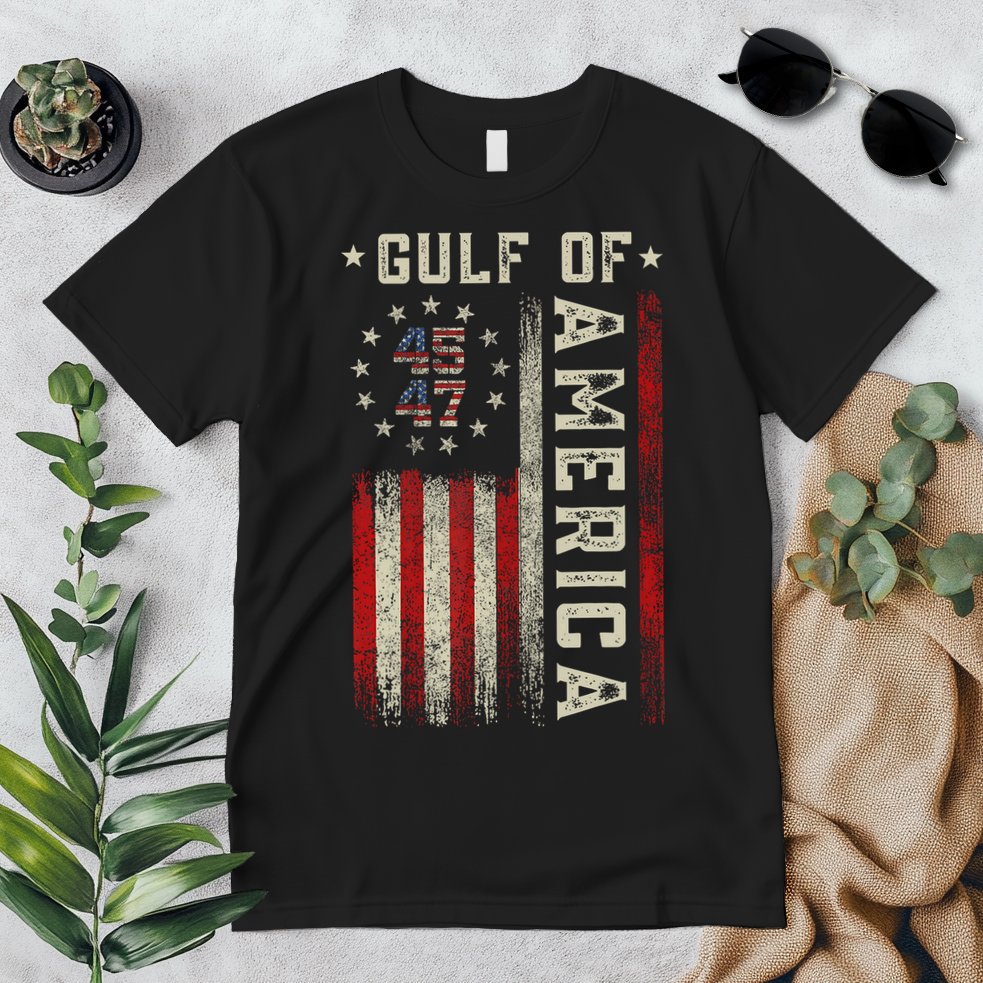 Gulf Of Usa America Funny Usa Flag Premium T-Shirt