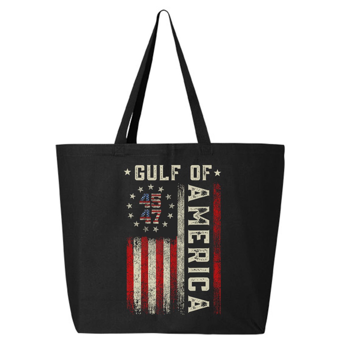 Gulf Of Usa America Funny Usa Flag 25L Jumbo Tote