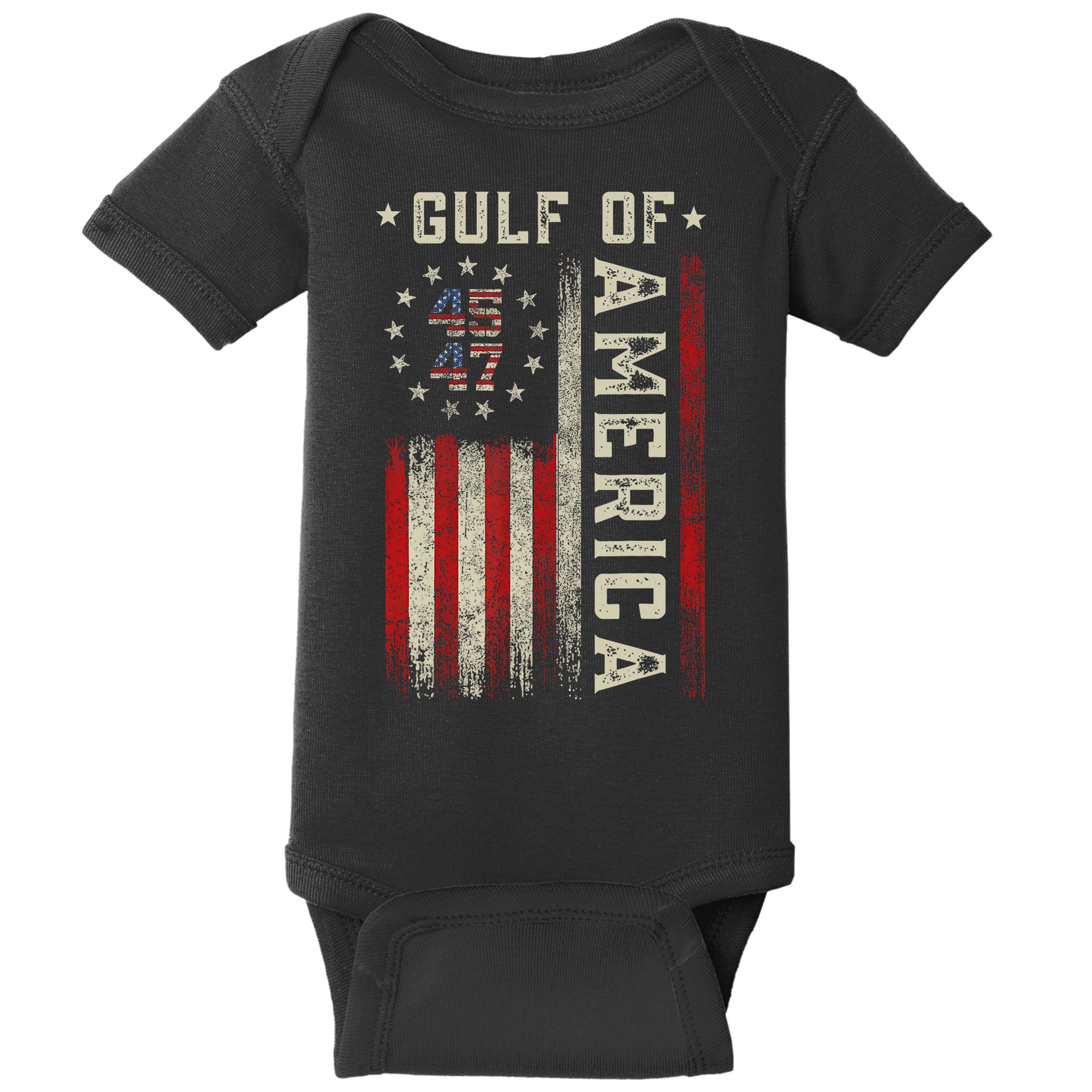 Gulf Of Usa America Funny Usa Flag Baby Bodysuit