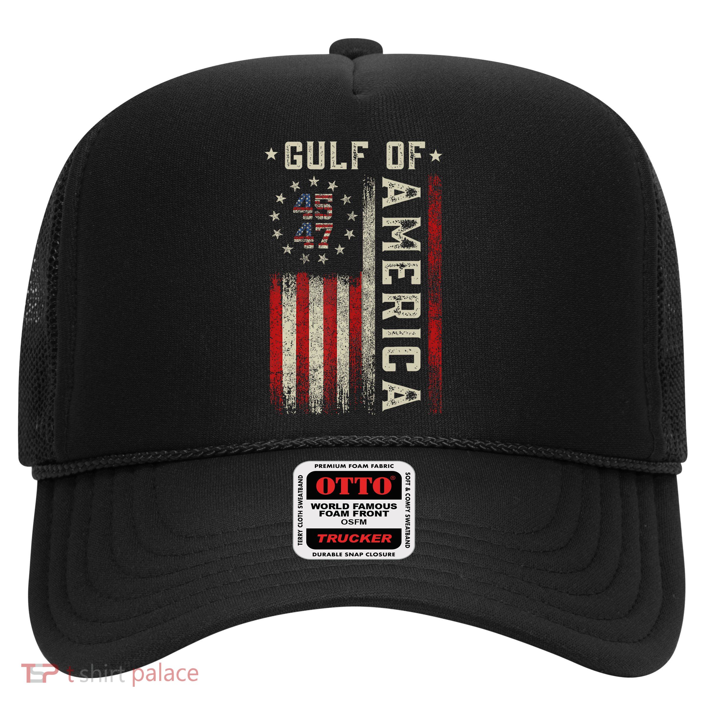 Gulf Of Usa America Funny Usa Flag Trucker Hat