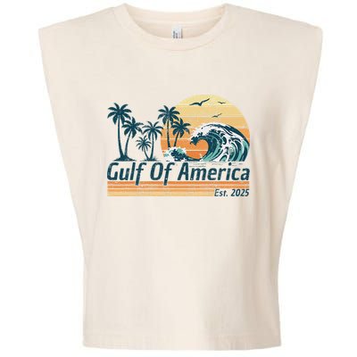Gulf Of Us America Est 2025 Retro Vintage Beach Garment-Dyed Women's Muscle Tee