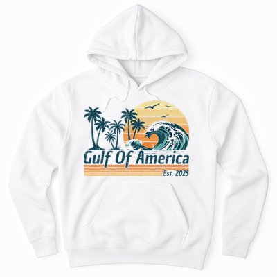 Gulf Of Us America Est 2025 Retro Vintage Beach Hoodie