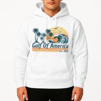 Gulf Of Us America Est 2025 Retro Vintage Beach Hoodie
