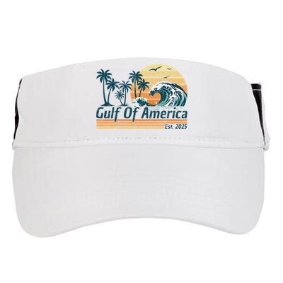 Gulf Of Us America Est 2025 Retro Vintage Beach Adult Drive Performance Visor