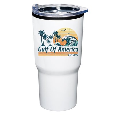 Gulf Of Us America Est 2025 Retro Vintage Beach Tumbler