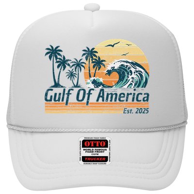 Gulf Of Us America Est 2025 Retro Vintage Beach Trucker Hat