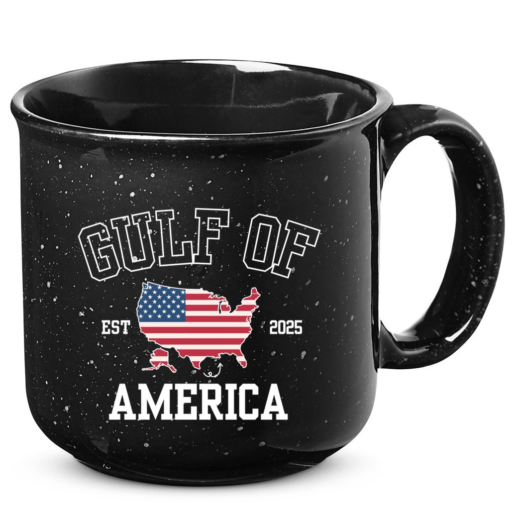 Gulf Of United States Of America Usa Funny 15oz Campfire Ceramic Mug
