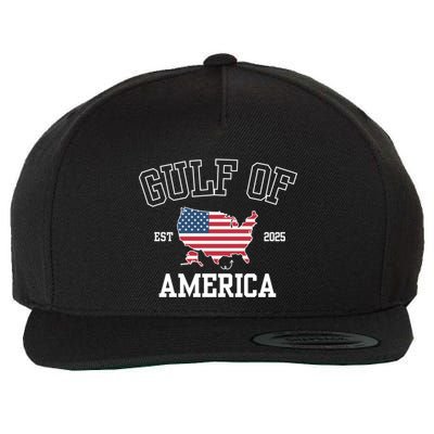 Gulf Of United States Of America Usa Funny Wool Snapback Cap