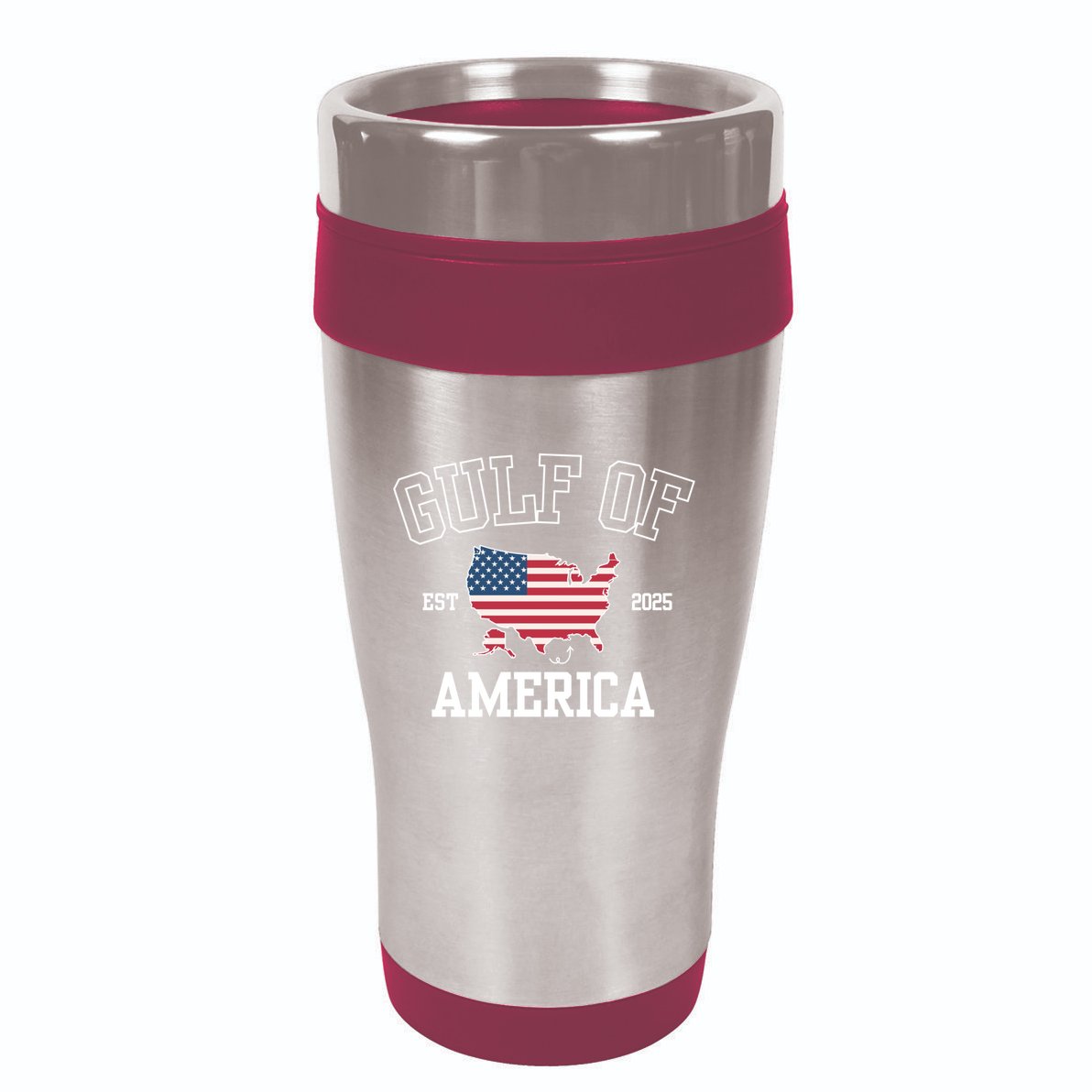 Gulf Of United States Of America Usa Funny 16oz Travel Tumbler