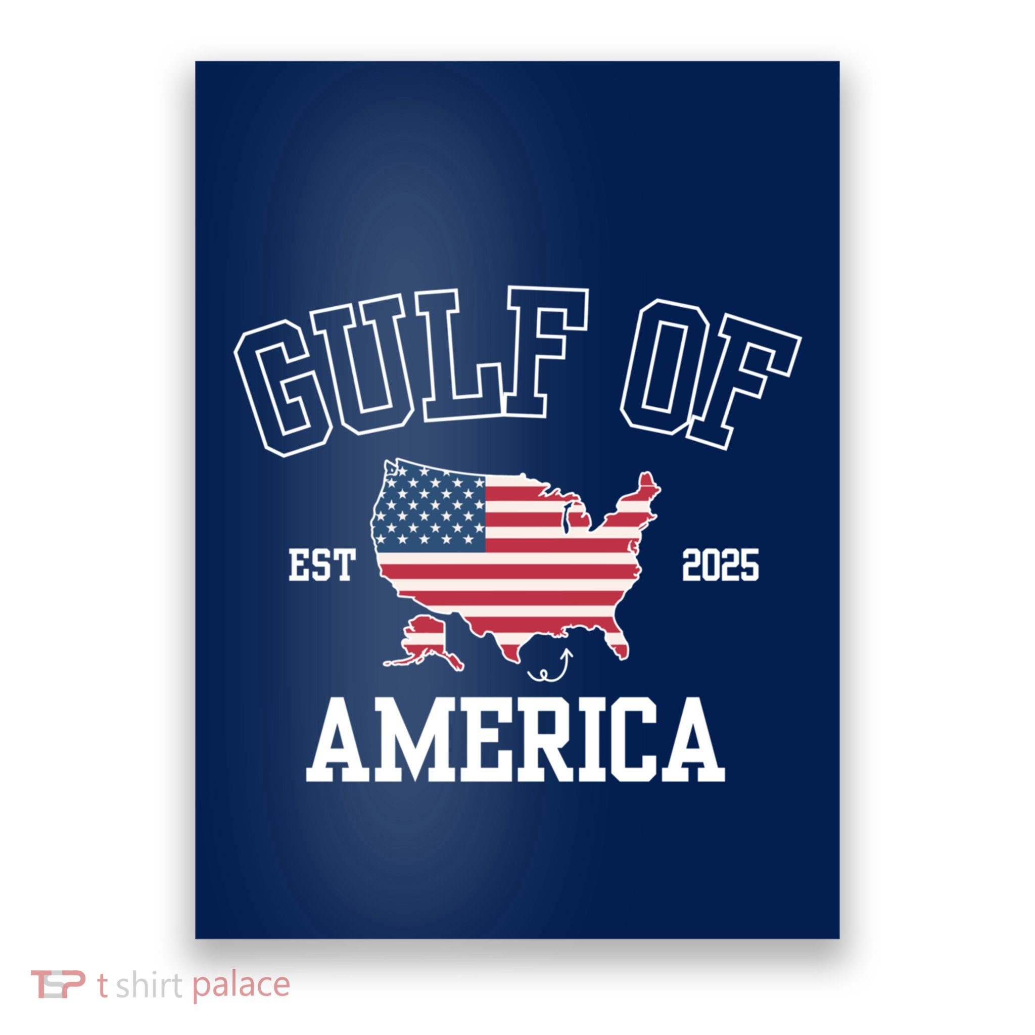 Gulf Of United States Of America Usa Funny Poster