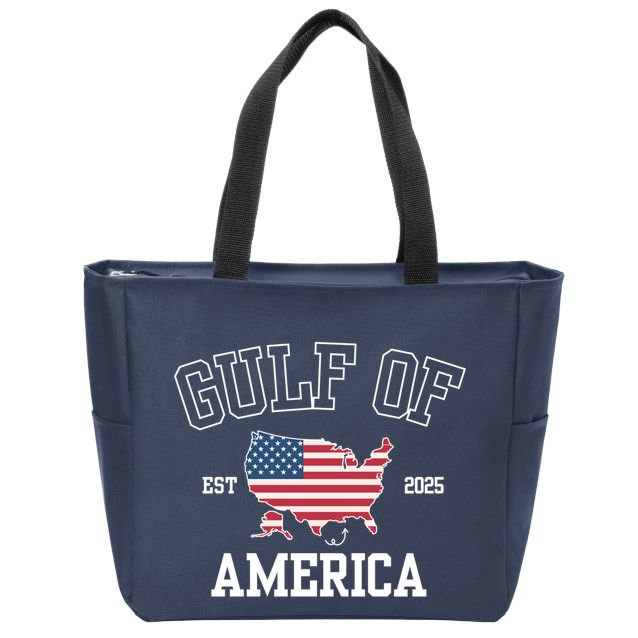 Gulf Of United States Of America Usa Funny Zip Tote Bag
