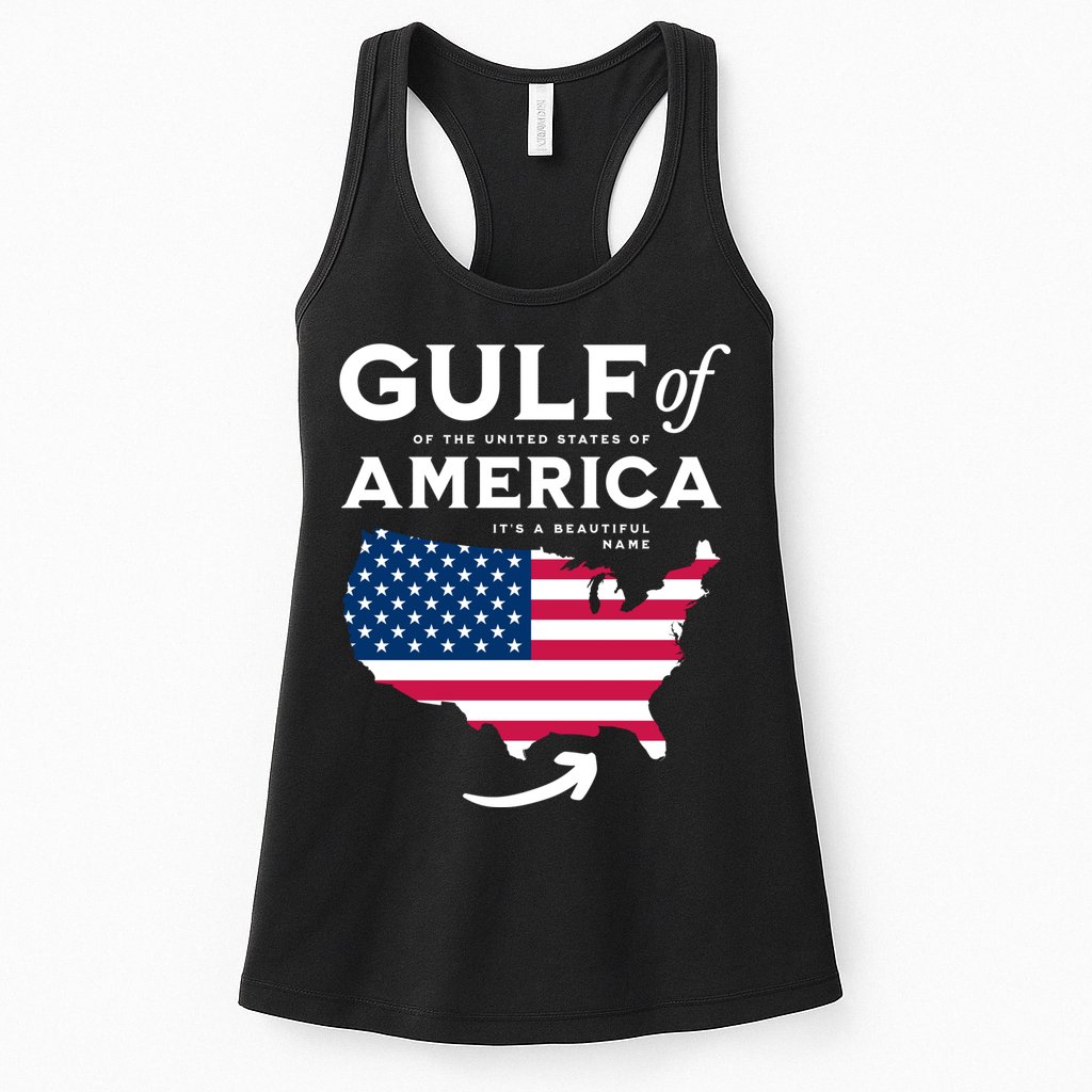 Gulf Of Usa America American Flag Pride Patriotic Womens Tank Top