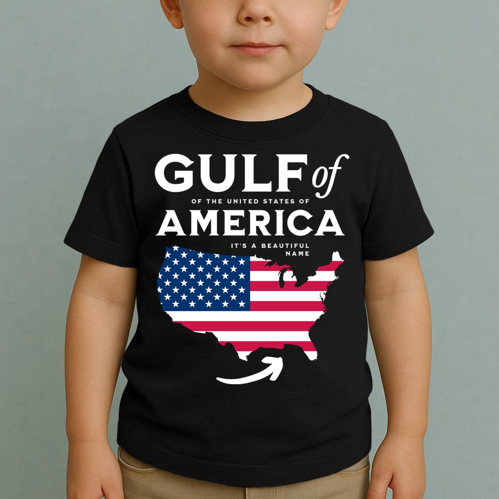 Gulf Of Usa America American Flag Pride Patriotic Toddler T-Shirt