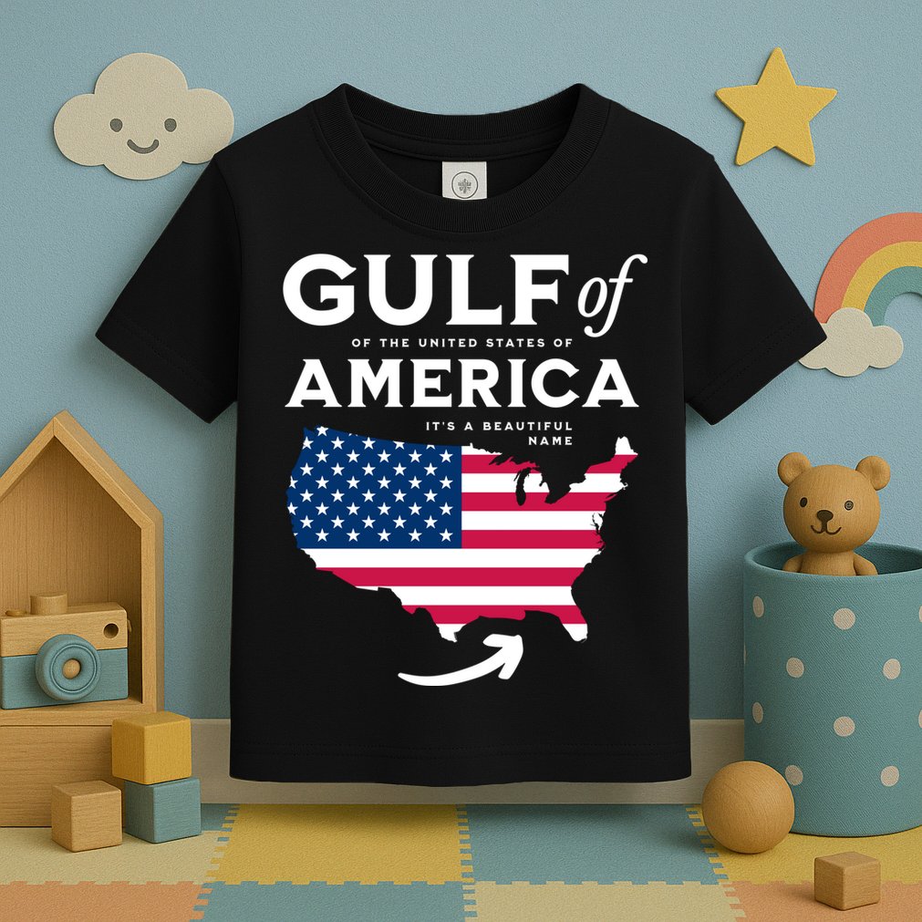 Gulf Of Usa America American Flag Pride Patriotic Toddler T-Shirt