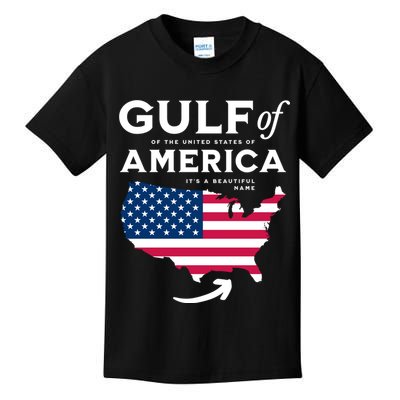 Gulf Of Usa America American Flag Pride Patriotic Kids T-Shirt