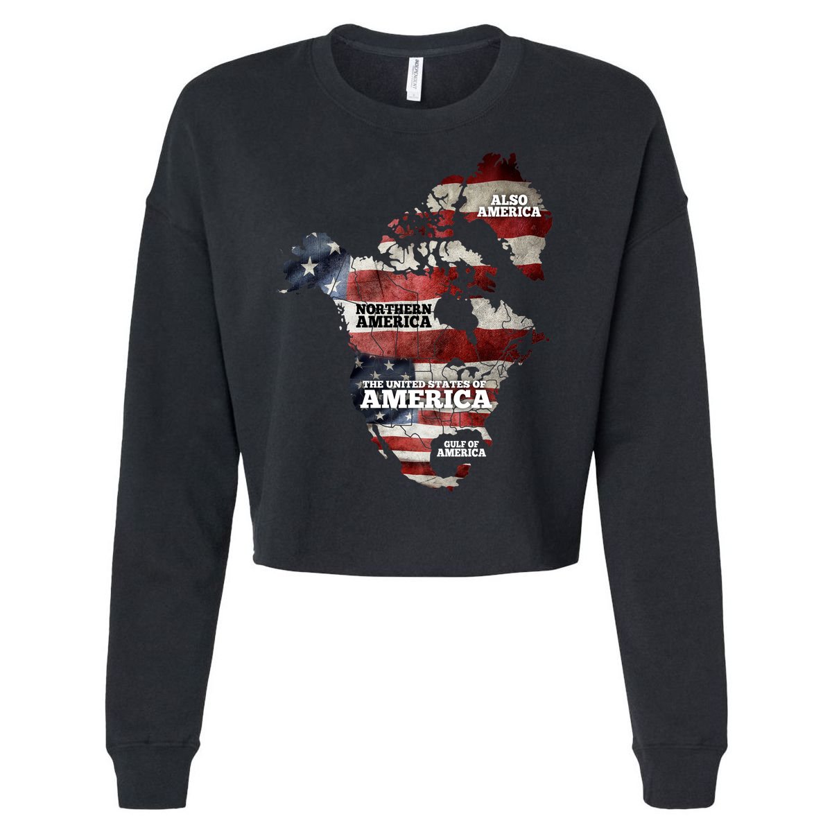 Gulf Of United States Of America Cropped Pullover Crew