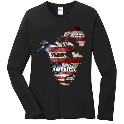 Gulf Of United States Of America Ladies Long Sleeve Shirt