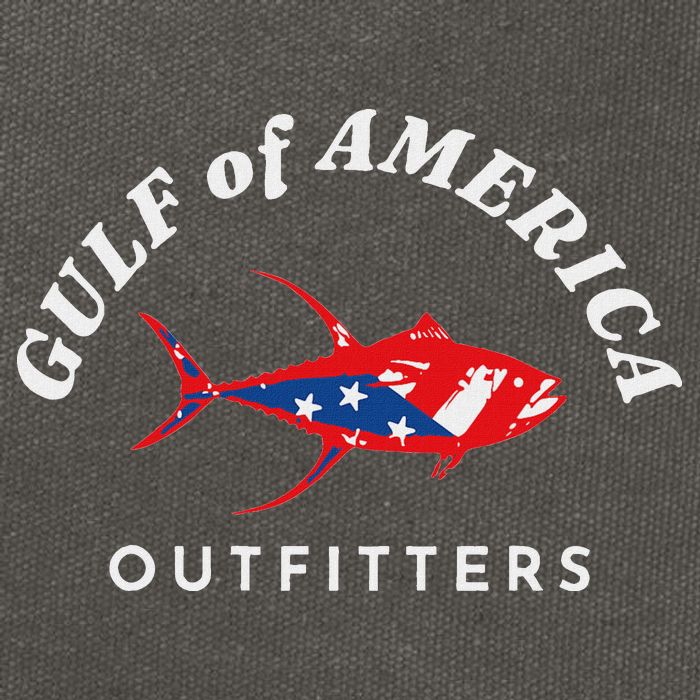 Gulf Of Us America Outfitters Fish 2025 Cotton Canvas Backpack