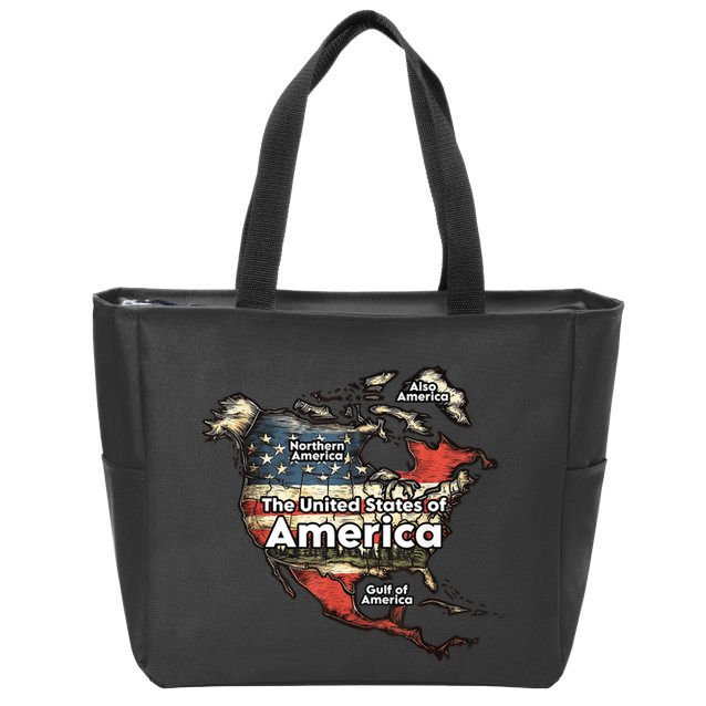 Gulf Of United States Of America Zip Tote Bag