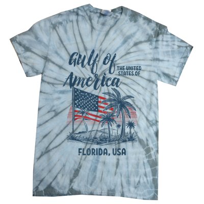 Gulf Of Usa America Florida Usa Tie-Dye T-Shirt