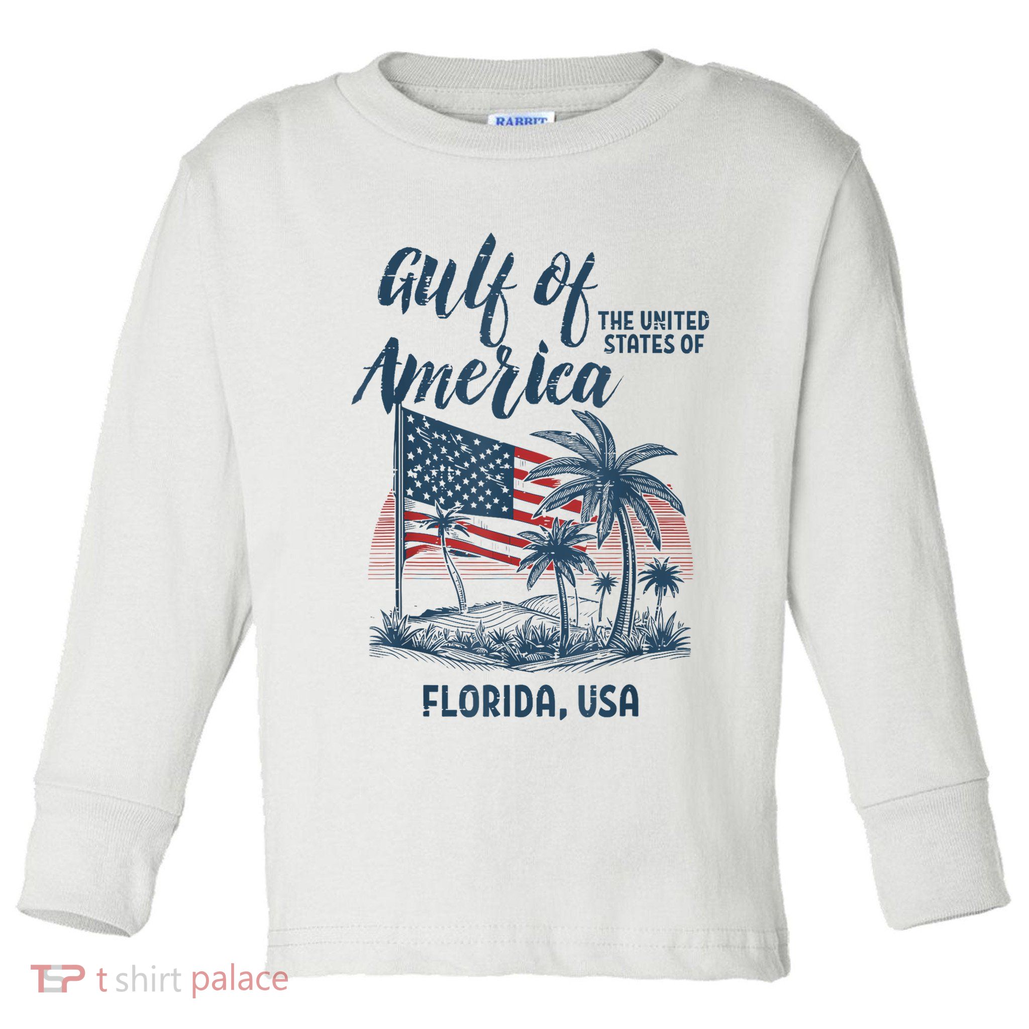 Gulf Of Usa America Florida Usa Toddler Long Sleeve Shirt