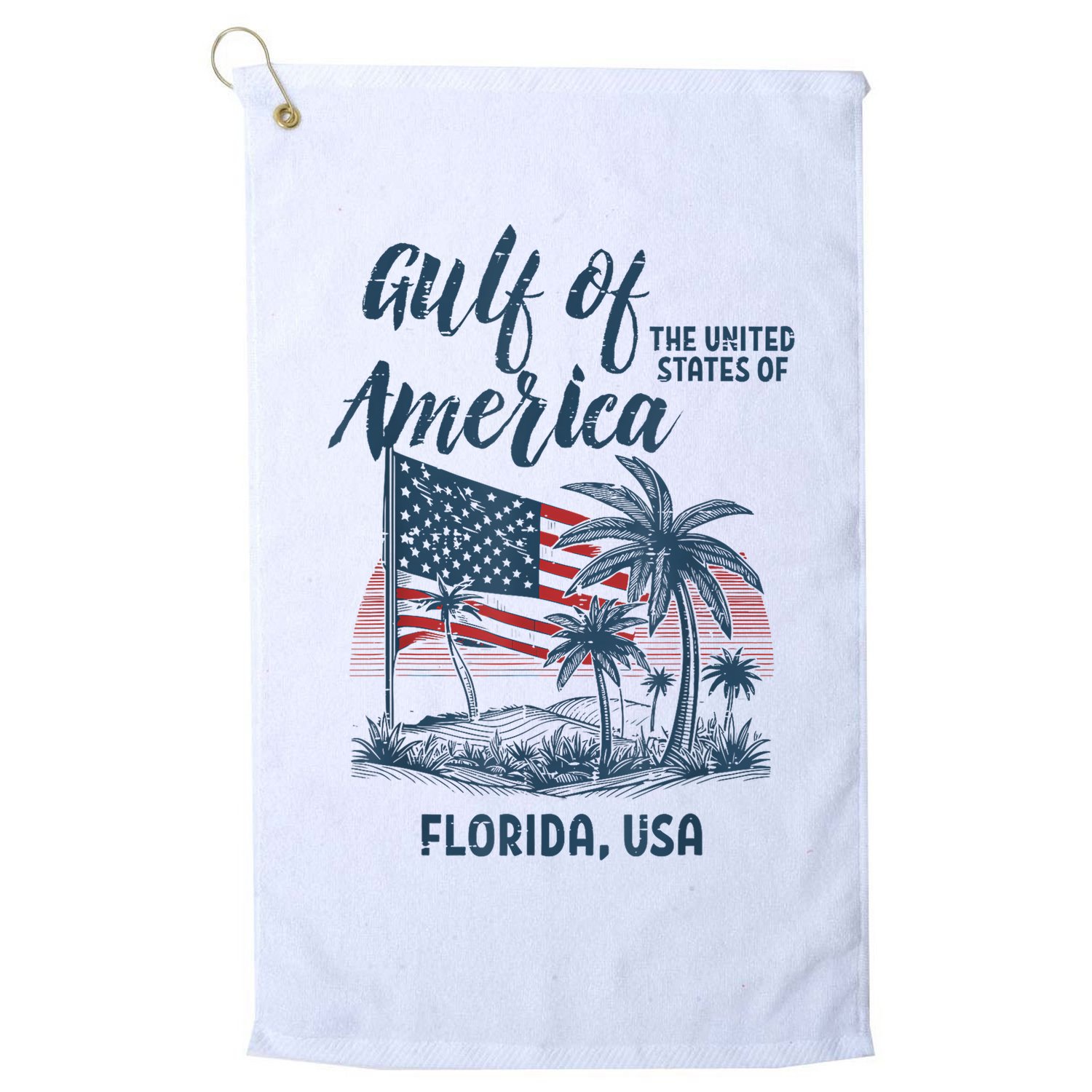 Gulf Of Usa America Florida Usa Golf Towel