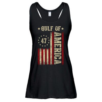 Gulf Of Usa America Funny Usa Flag Ladies Essential Flowy Tank