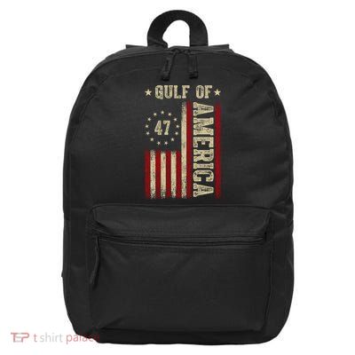 Gulf Of Usa America Funny Usa Flag 16 in Basic Backpack
