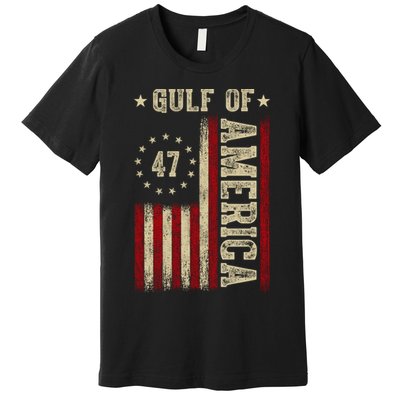 Gulf Of Usa America Funny Usa Flag Premium T-Shirt