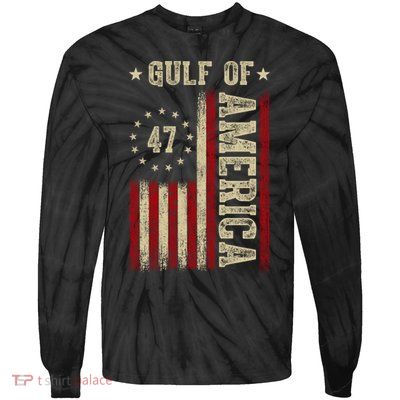 Gulf Of Usa America Funny Usa Flag Tie-Dye Long Sleeve Shirt